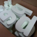 Styrodur - very plastitsch Letters for Indoor - low budget :)